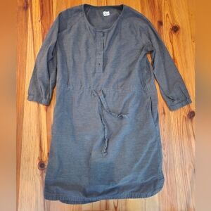 Bridge and Burn harper dress gray twill size S